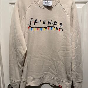 Warner Bros. Cream Friends Sweater with Colorful Lights